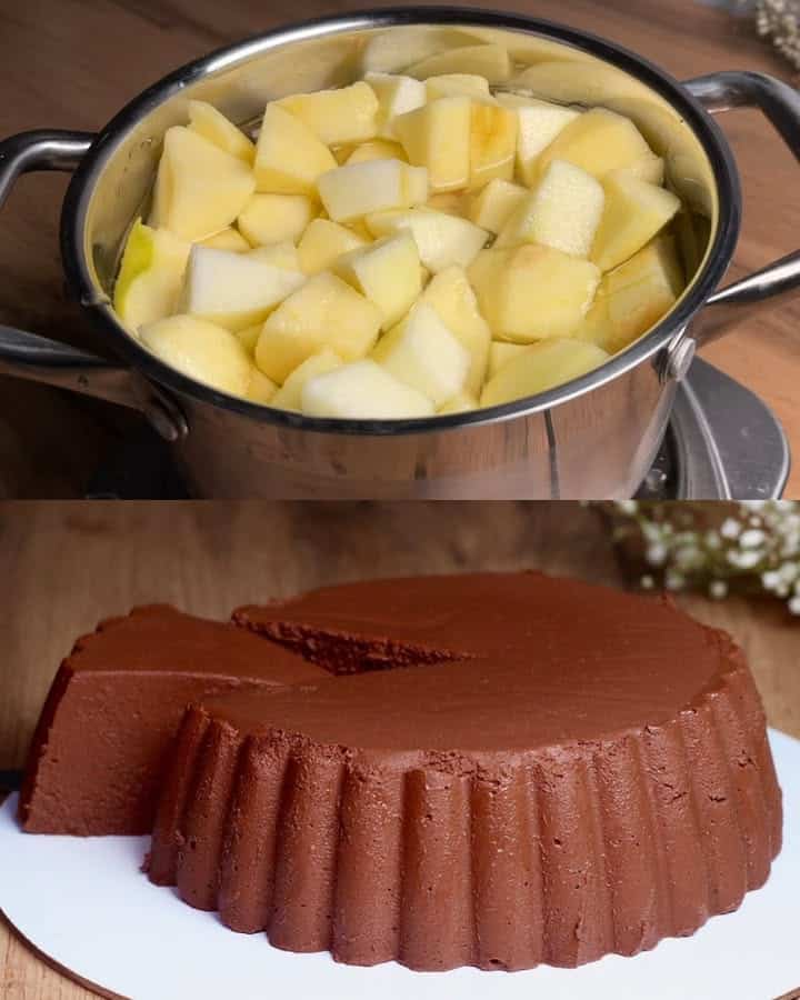 Mele e cacao senza farina