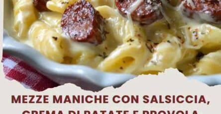 Mezze maniche salsiccia crema