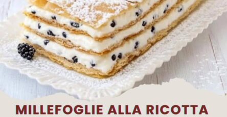 Millefoglie dolce alla ricotta