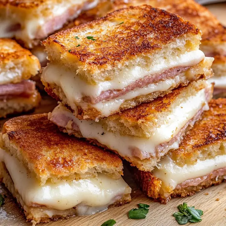 Mini croques al prosciutto