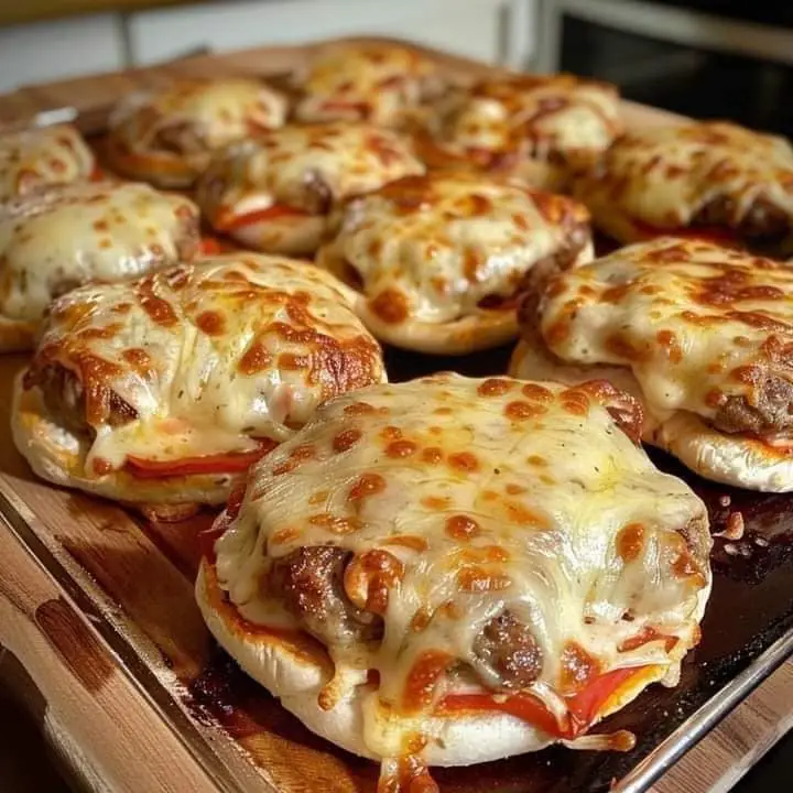 Mini pizza hamburger gustosa