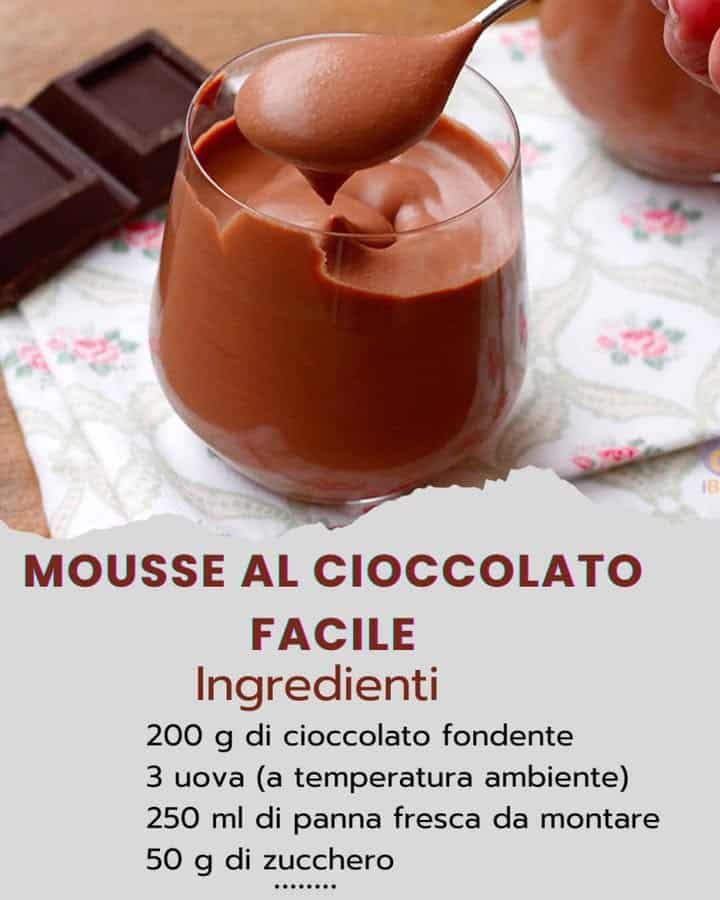 Mousse cioccolato veloce