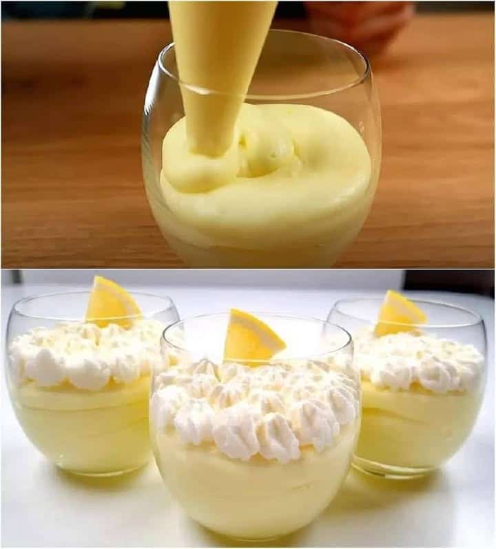 Mousse cremosa al limone
