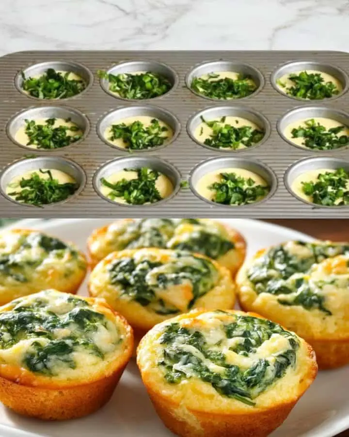 Muffin salati spinaci formaggio