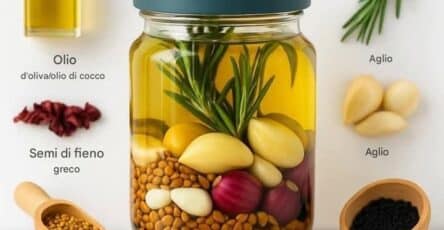 Olio naturale per capelli