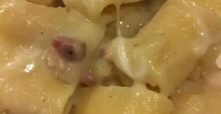 Paccheri con patate pancetta
