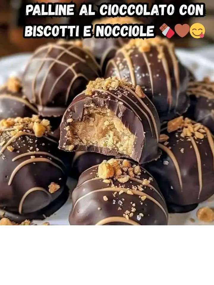 Palline al cioccolato nocciole