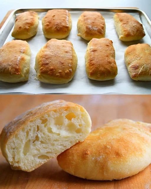 Pane ciabatta facile e veloce