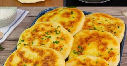 Pane gonfio e formaggioso