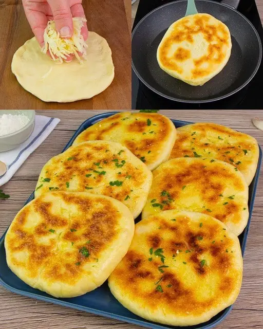 Pane gonfio e formaggioso