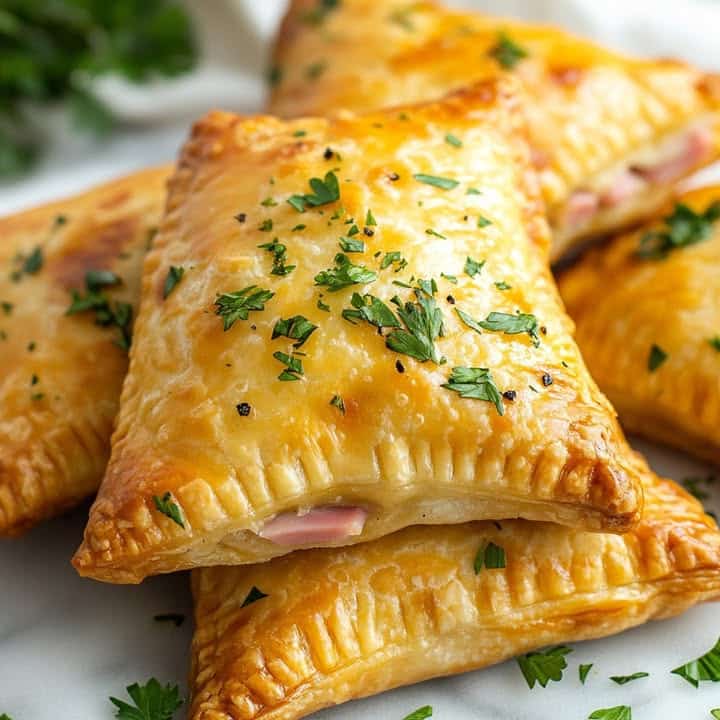 Panini dorati con prosciutto