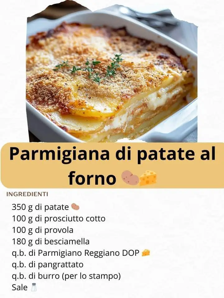 Parmigiana di patate al forno