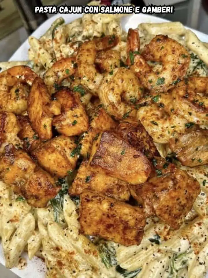 Pasta Cajun con Salmone