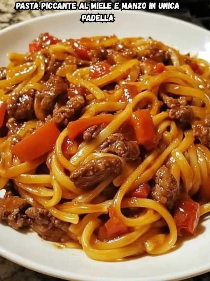 Pasta piccante al miele