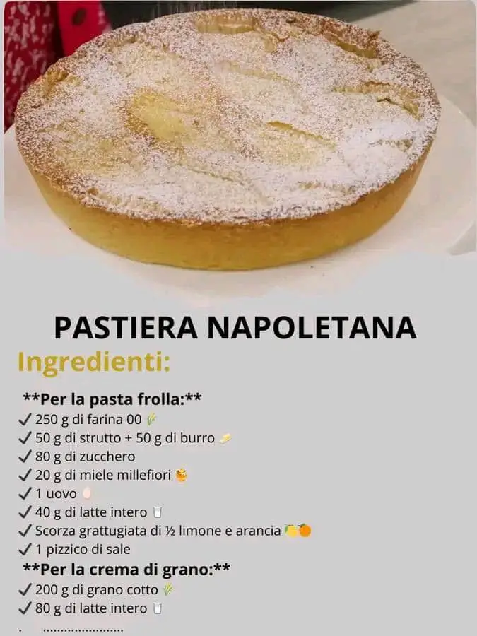 Pastiera napoletana dolce