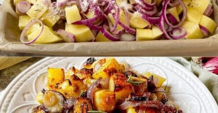 Patate e cipolla al forno
