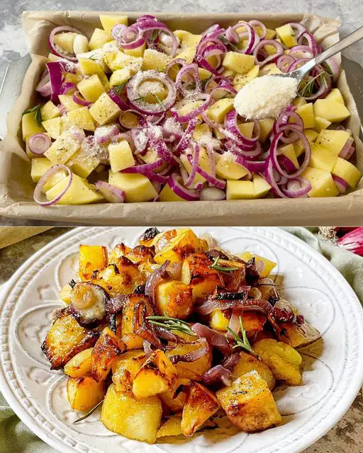 Patate e cipolla al forno