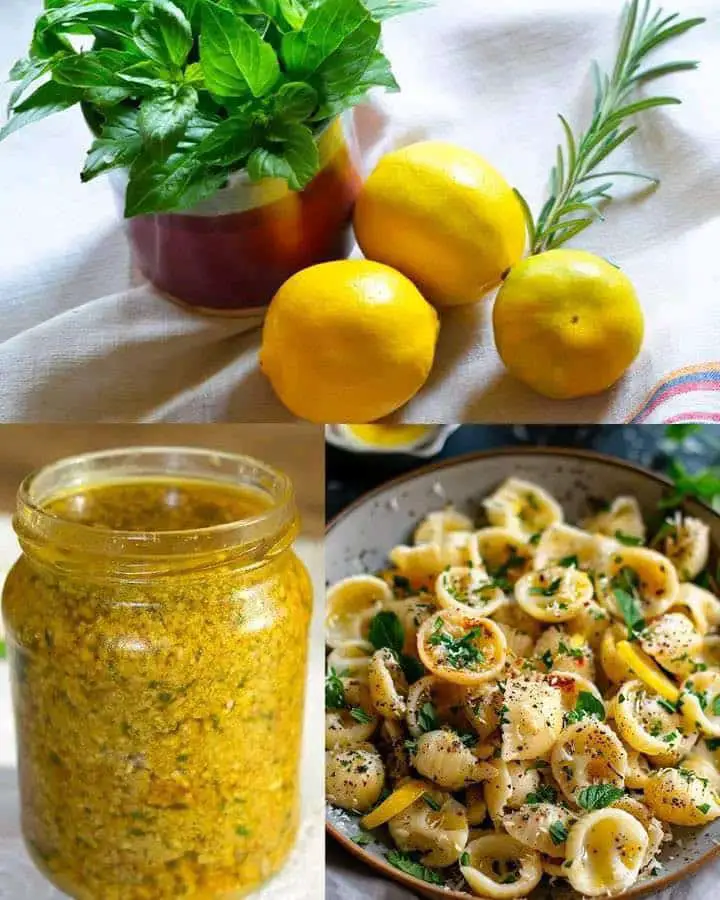 Pesto di limoni fresco