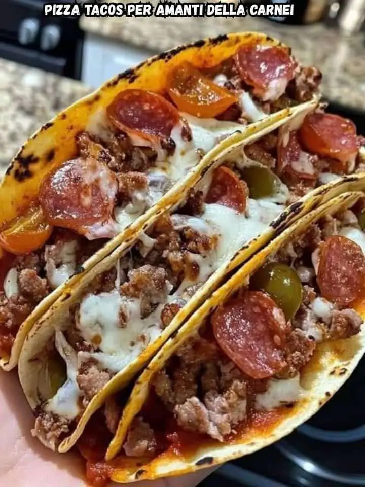 Pizza tacos di carne