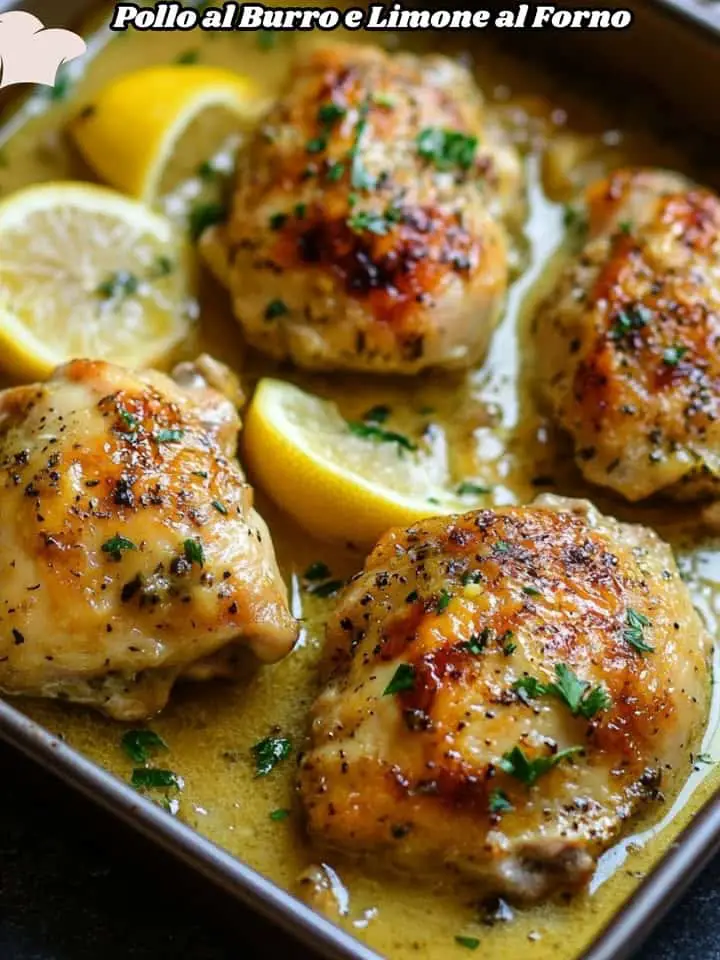 Pollo al limone al forno