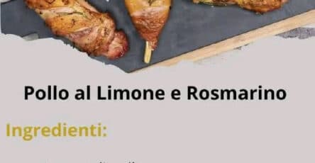 Pollo limone rosmarino ricetta