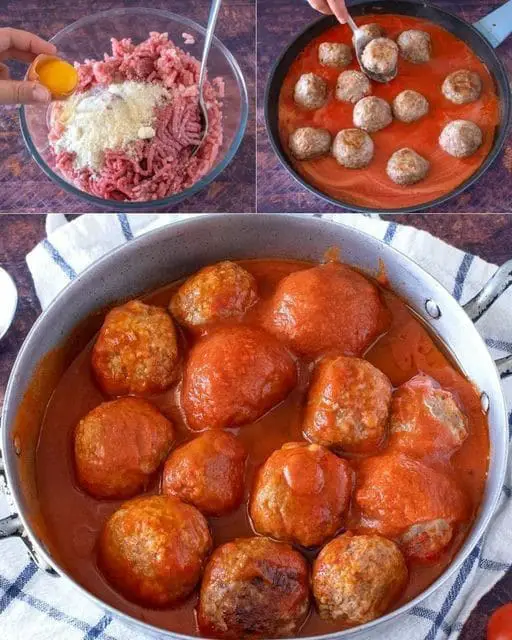 Polpette al sugo di pomodoro