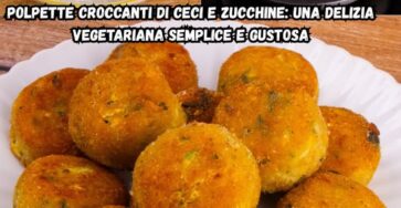 Polpette di ceci e zucchine