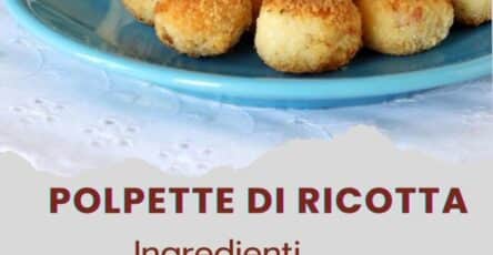 Polpette di ricotta fritte