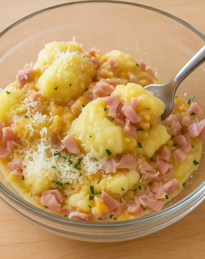 Polpettine di patate e prosciutto
