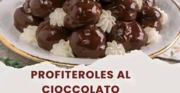 Profiteroles dolci al cioccolato