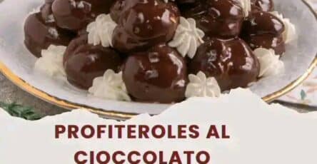 Profiteroles dolci al cioccolato