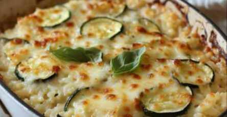 Riso al forno con mozzarella