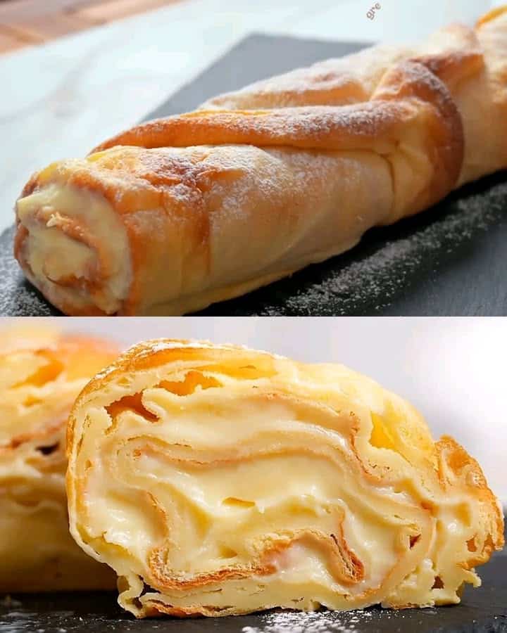 Rotolo alla crema semplice