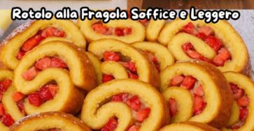 Rotolo alla fragola leggero