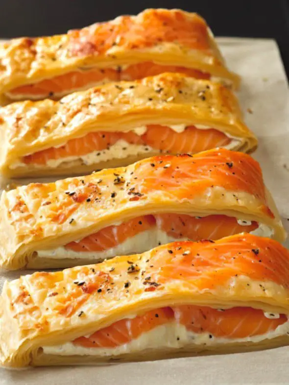 Sfogliatine salmone formaggio
