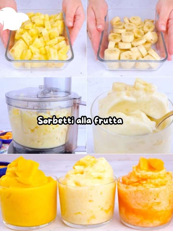 Sorbetti alla frutta estivi