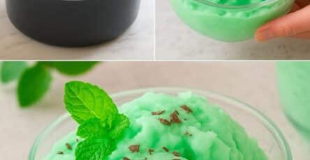 Sorbetto alla menta fresco
