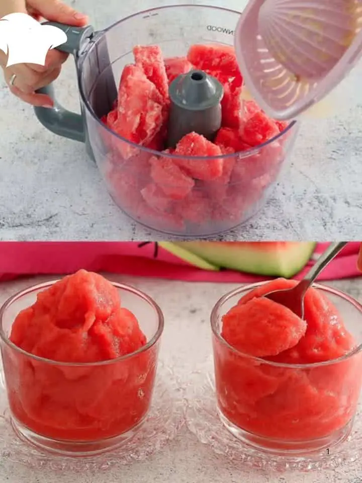 Sorbetto all'anguria fatto in casa