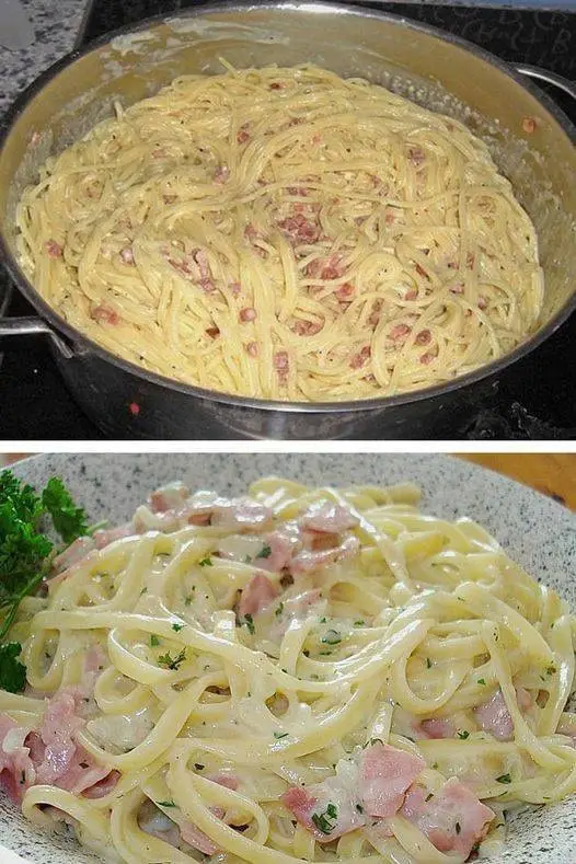 Spaghetti alla carbonara veloce