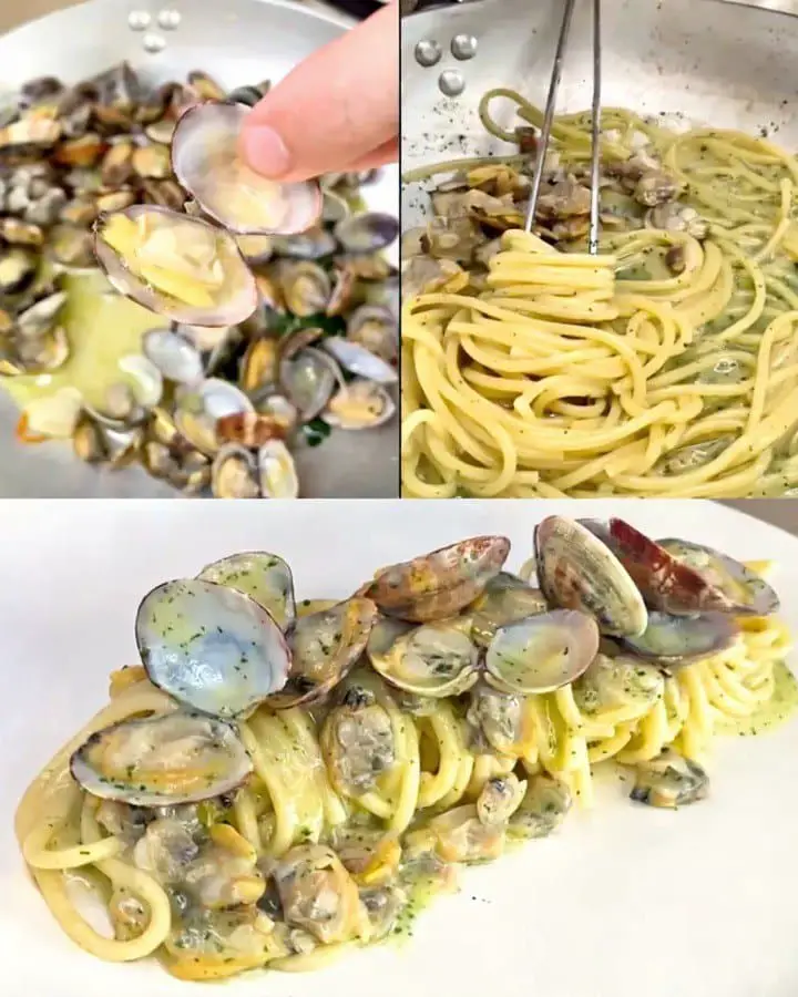 Spaghetti con vongole fresche