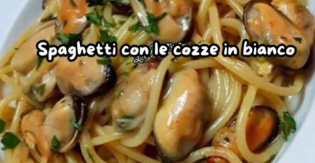 Spaghetti cozze in bianco