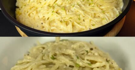 Spaghetti cremosi all'aglio