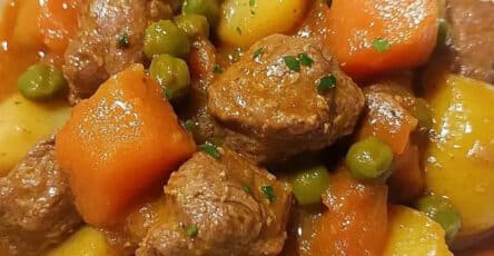Spezzatino di carne e piselli