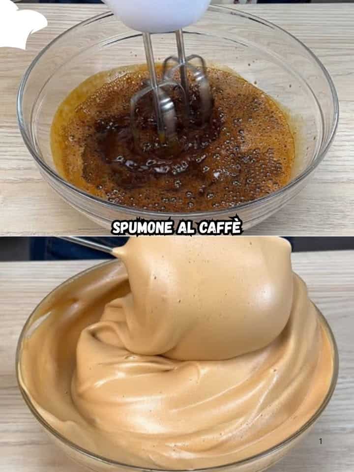 Spumone rinfrescante al caffè
