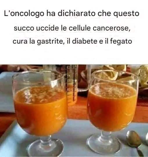 Succo anti-tumorale naturale