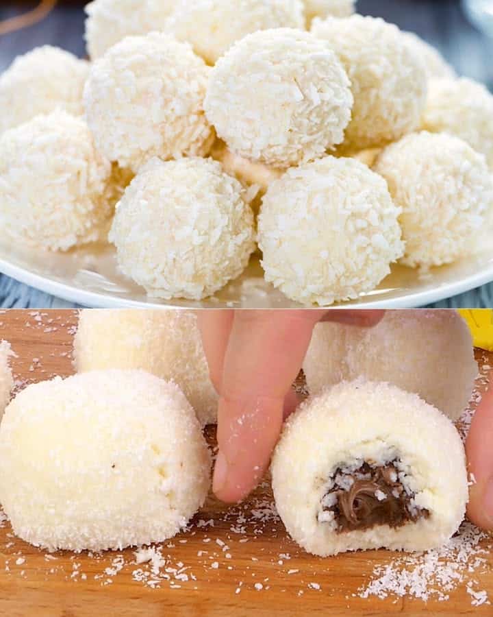 Tartufi al cocco cioccolato