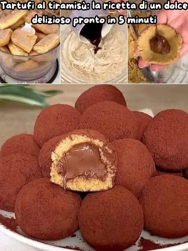 Tartufi al tiramisù veloci