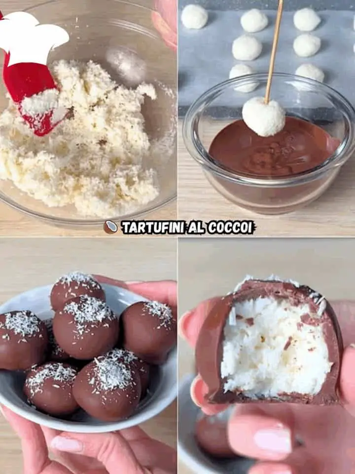 Tartufini al Cocco facili