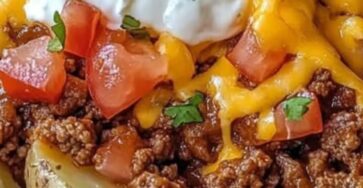 Teglia di patate e carne