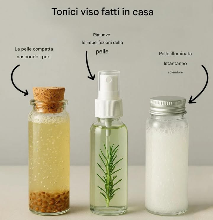 Tonici viso fatti in casa